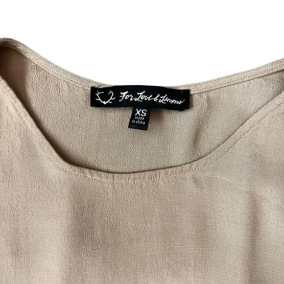 😁For Love & Lemons Festival Lace Bell Sleeve Dress - Tan - Size XS - Picture 8 of 11